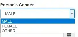 Drop down menu from enum