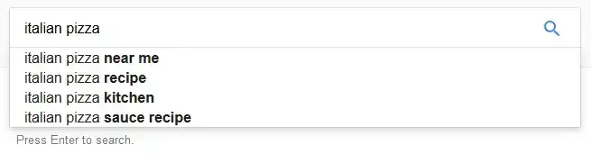 Example auto-complete