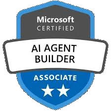 Microsoft Certified: AI Agent Builder Associate (AB-620) badge