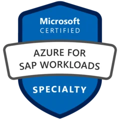Microsoft Certified: Azure for SAP Workloads Specialty (AZ-120) badge